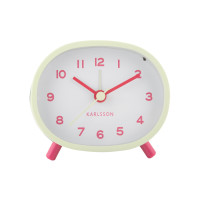 Budík Karlsson KA6025LG Cheeky Oval, 10cm